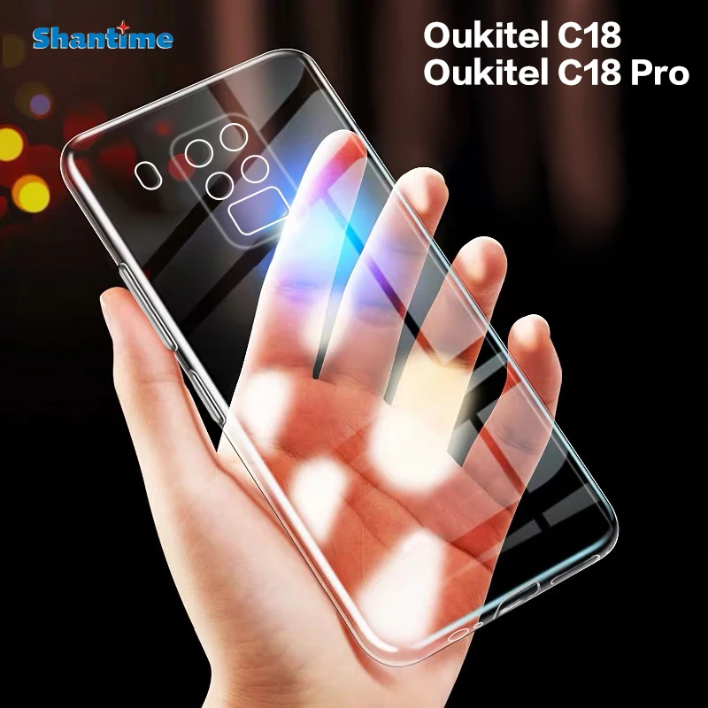 Ультратонкий Прозрачный мягкий чехол из ТПУ для Oukitel C18 Pro|Бамперы| |