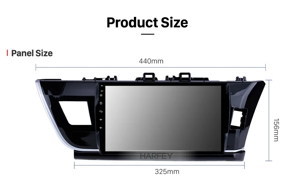 Sale Harfey car multimedia player 10.1" Radio GPS Navigation System For 2014 Toyota Corolla RHD Bluetooth Support SWC 3G WiFi Carplay 13