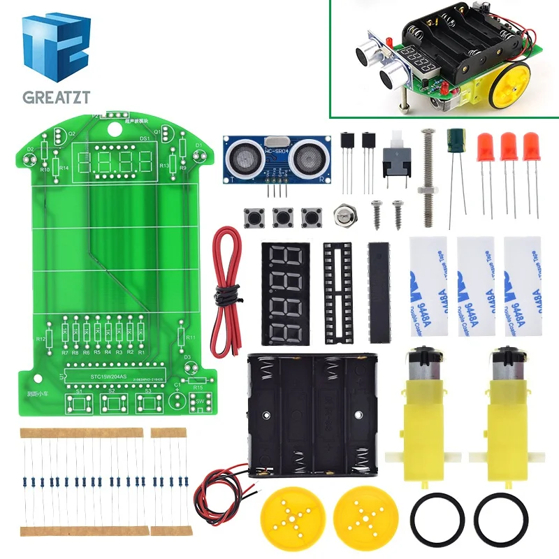 D2-4 автозапчасти diy kit Ультразвуковой Модуль Интеллектуальный Набор для Arduino |