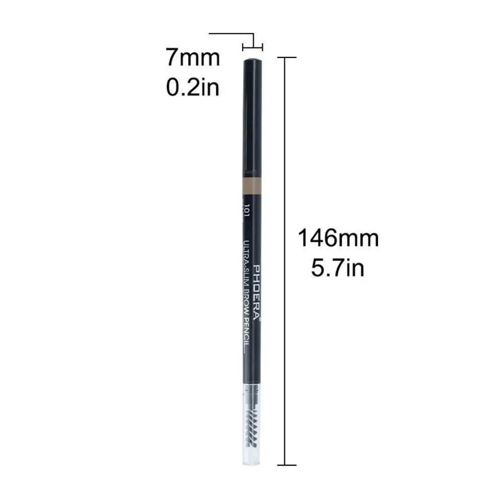Тонкий карандаш для бровей, водостойкий, легко окрашиваемый, двойной карандаш для бровей, не цветущий карандаш для бровей