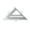 Triangle Rule 90 Degree Thickening Angle Rule Aluminum Alloy Carpenter Measurement Square Ruler ► Photo 3/6