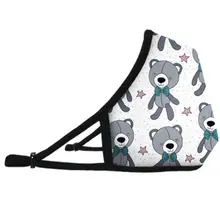 Унисекс против загрязнения пыли маска красочные граффити моющиеся PM2.5 респиратор для лица AXYD