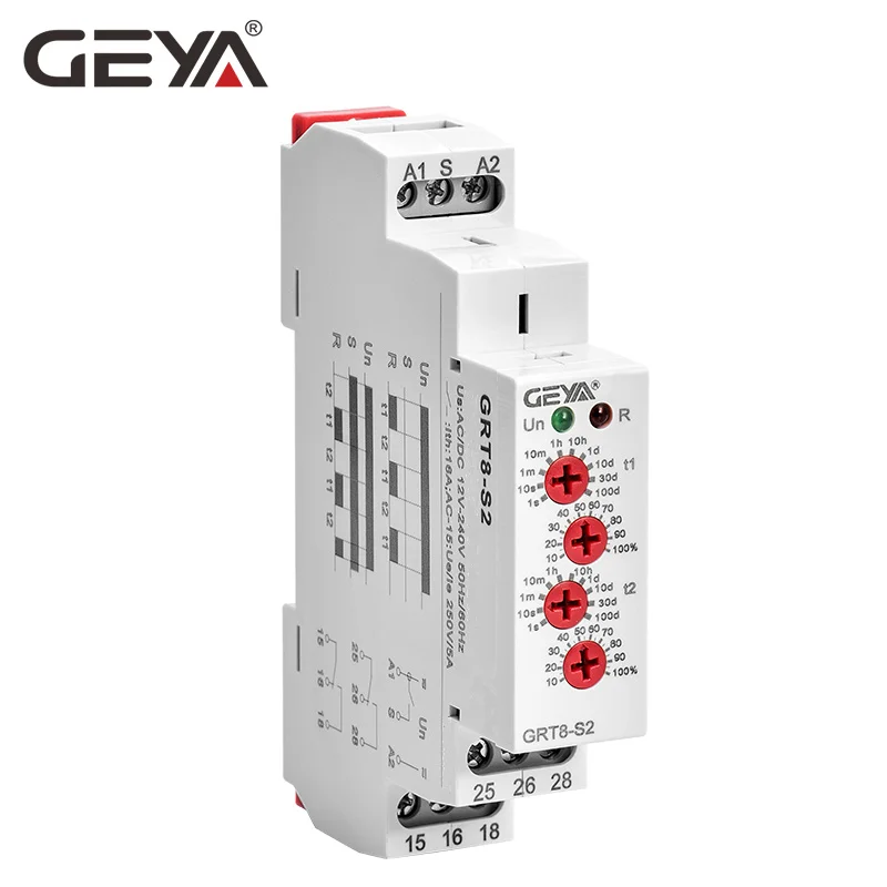 Асимметричное реле времени для цикла GEYA 0 1 в переменного тока или DC12V 240V