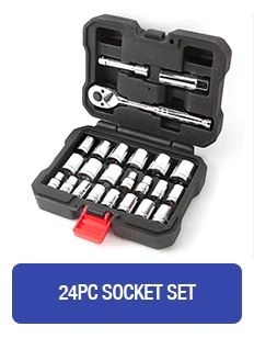 WORKPRO 48PC Tool Set Socket Set 1/4 Socket Wrench Home Repair Tool Kits for Car Bicycle Repair