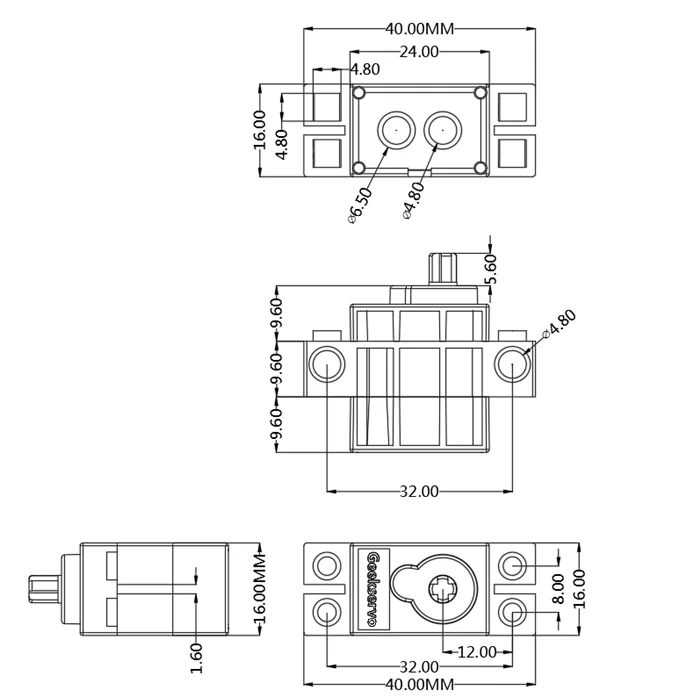 360 degree Rotation servo motor geekservo