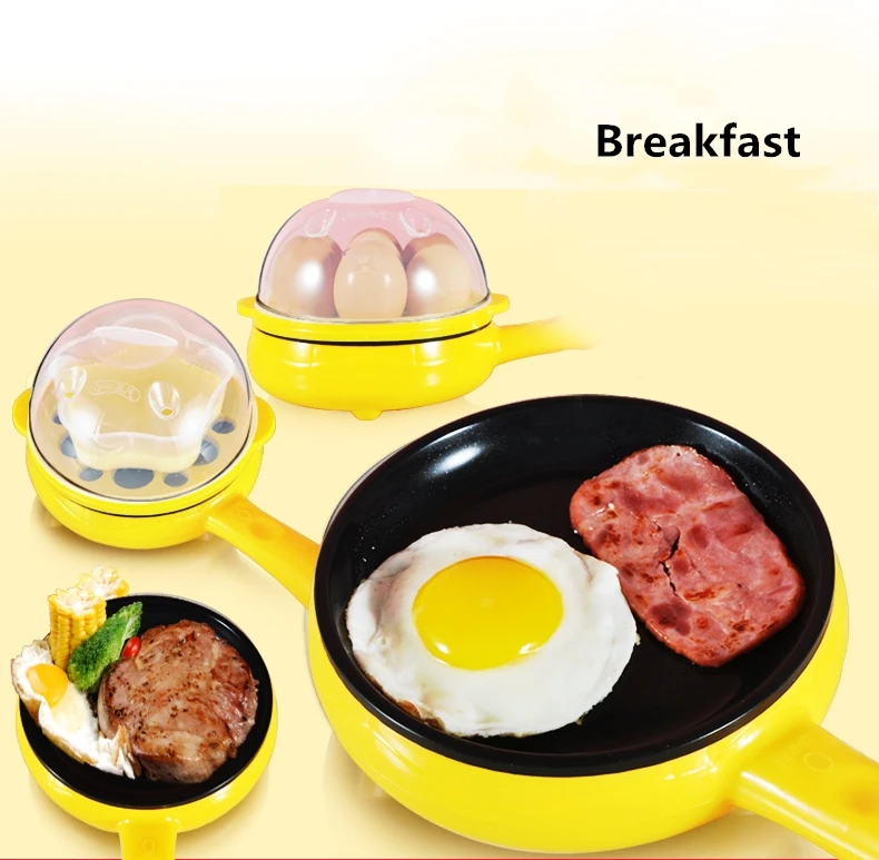 Multifunction Mini Household Egg Omelette Pancakes Electric Fried Steak  Frying Pan Non-stick Boiled Eggs Boiler Steamer Cooker - Egg Boiler / Egg  Steamer - AliExpress