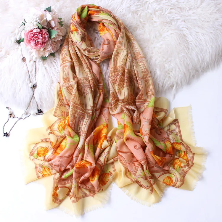 

300s Cashmere Scarf Female Winter Soft Warm Scarves Lady Shawls Wraps Pashmina 200*100cm