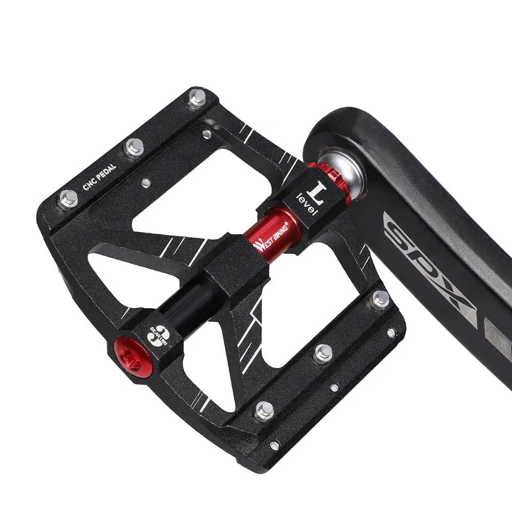 Велосипедные педали WEST BIKING ультралегкие на платформе из алюминиевого сплава с 3