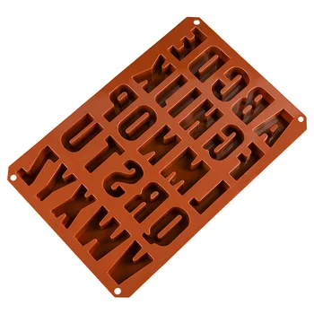 

Hot Hot Selling Silicone Cake Mold 26 Hole English Lettered Chocolate Mold Food Grade Non-stick Bakeware