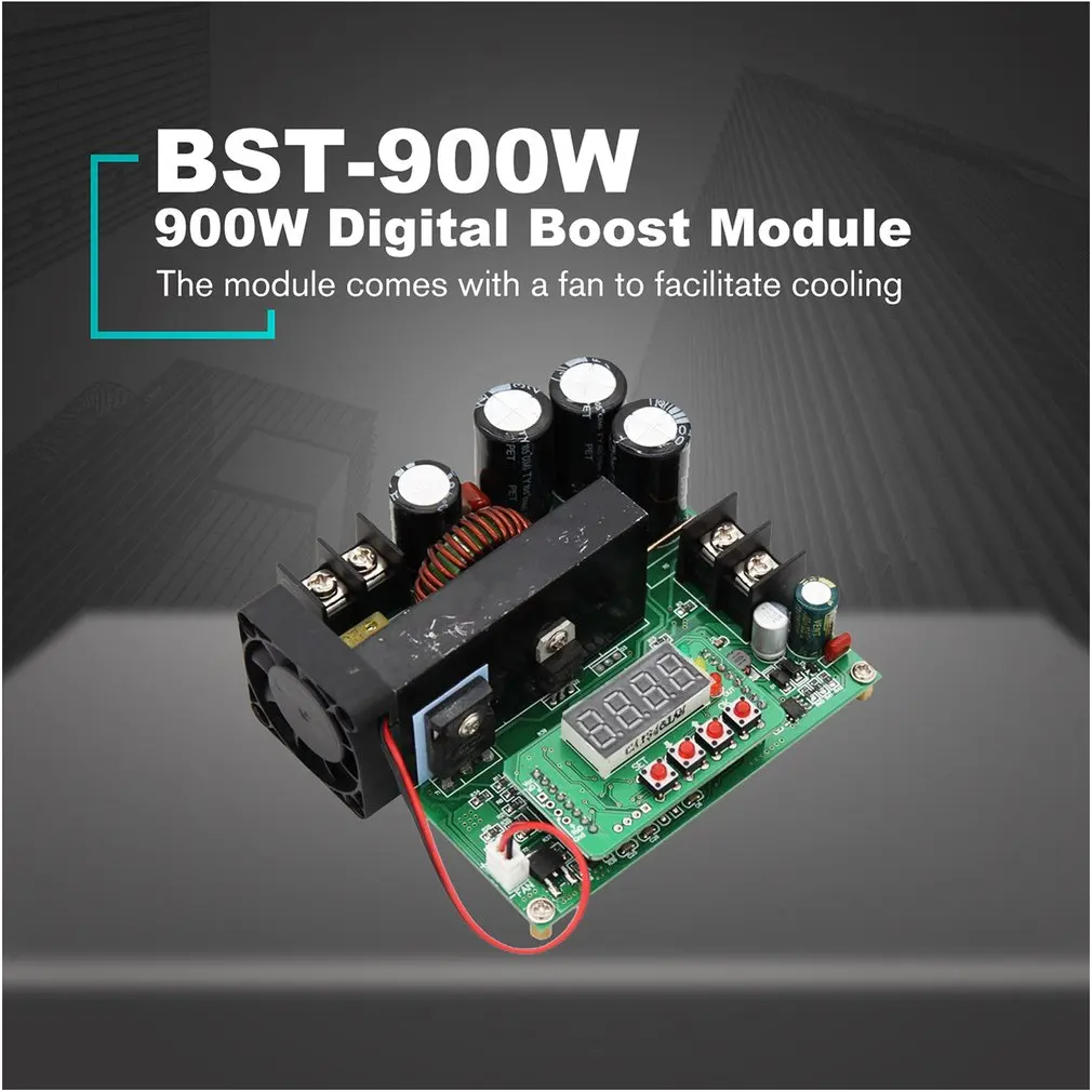 BST-900W 8-60 В до 10-120 В DC преобразователь светодиодный цифровой повышающий преобразователь напряжения трансформаторный модуль регулятор