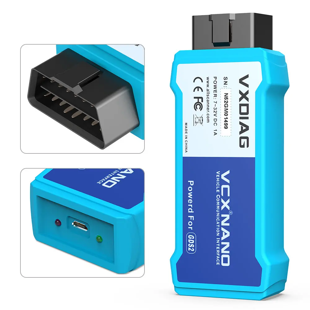 VXDIAG VCX NANO для GM/OPEL GDS2 V21.0.01501/2020 4 Tech2WIN 16.02.24 диагностический инструмент