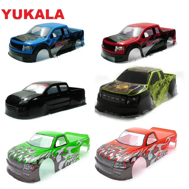 

YUKALA 1/10 PVC painted body shell for 1/10 RC Monster Truck 94188 size 430/440/450mm*193mm wheel base 260mm