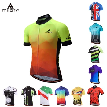 

MILOTO Mountain Bike Cycling Jersey Shirt Summer Breathable Cycling Clothing Pro riding Team MTB road Bicycle Jersey shirts