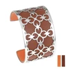 Yoiumit Fashion Cross Cuff Bracelets&Bangles For Women Stainless Steel Interchangeable Reversible Leather Band Jewelry  Bracelet 6