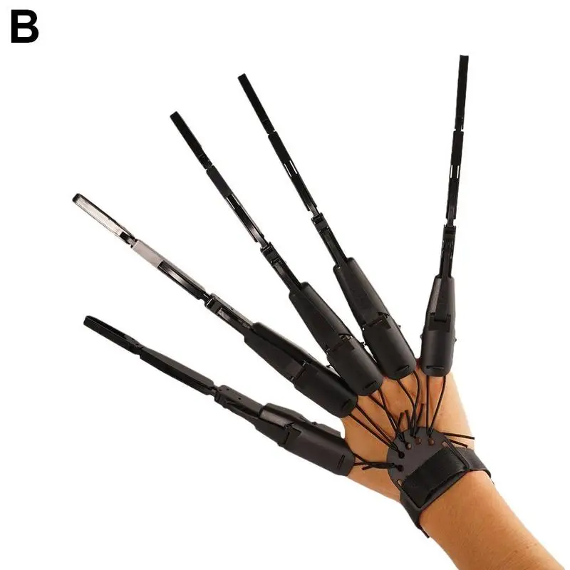 Halloween Creative Jointed Finger Gloves Flexible Joint Halloween Party Costume Accessories Gift Hand Model