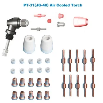 

Pt31 PT-31 / JG-40 Long Plasma Cutter Cut 30 40 50 32 Parts Long 32pcs/Set Swift Ring - Ceramic Swirl Rings