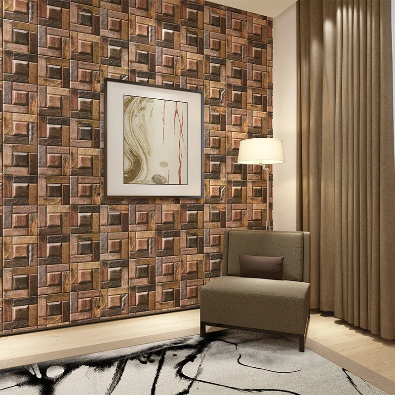 Модель коричневая серая текстура древесины клетчатая спальня гостиная отель кофе магазин офисный чай обои для дома