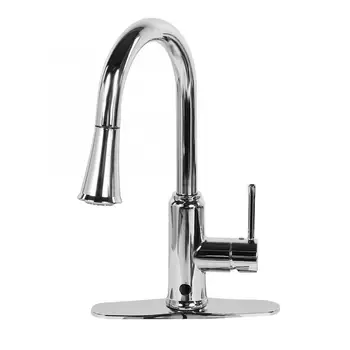 

Kitchen Sink Faucet Pull Down Sprayer Hot&Cold Mixing Sensor -plated DE 3/8 Thread Tool