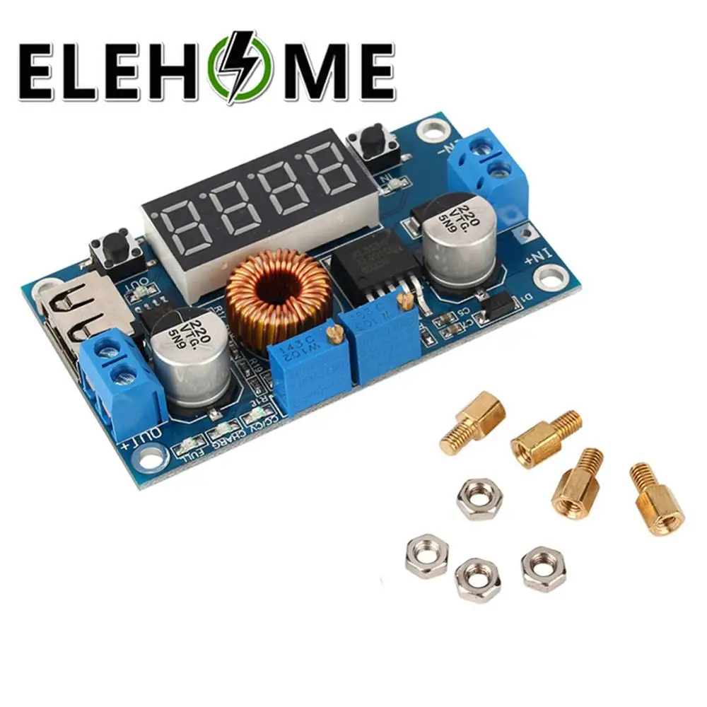 

5A constant voltage constant current step-down power supply module with voltage and current power display LED lithium battery