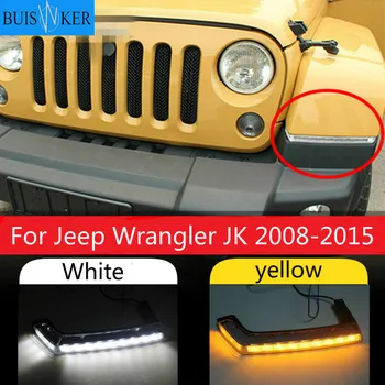 

Pairs LED Daytime Running Light DRL Drive Lamp for Jeep Wrangler JK 2008-2015