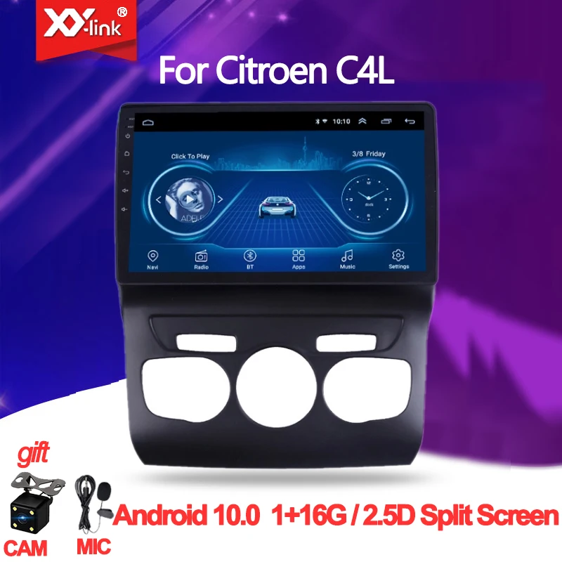 Автомобильный мультимедийный плеер стерео-система на Android 10 0 с GPS &quotэкраном для