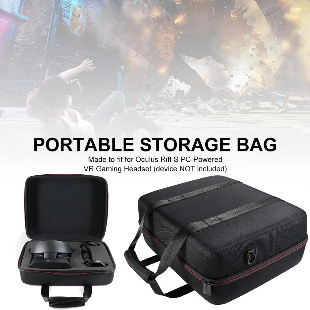 

Portable Hard Carry Case for Oculus Rift S PC-Powered VR Gaming Headset and Controller Accessories Protective Bag