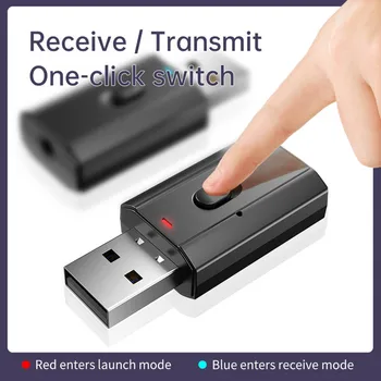 

Bluetooth Audio Adapter Computer TV Speaker USB Wireless Audio Transmitter Receiver with 3.5mm Aux Port