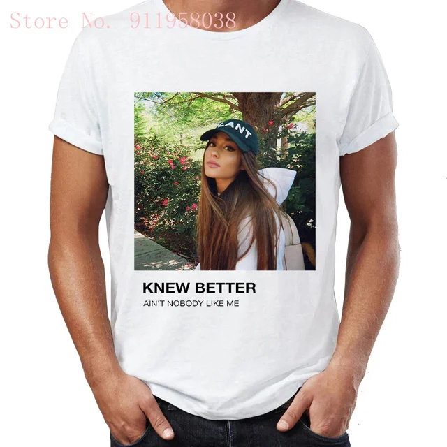 Kawaii Ariana Grande positions print Tshirt Harajuku sweet music singer cover t shirt oversized gothic punk women/men's T-Shirts 177 (6)