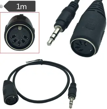

DIN to 3.5mm Cable, 50CM 5 Pin DIN Female to 3.5MM male SmartPhone AUX Headphone Stereo Jack Adapter Input Cable 1m