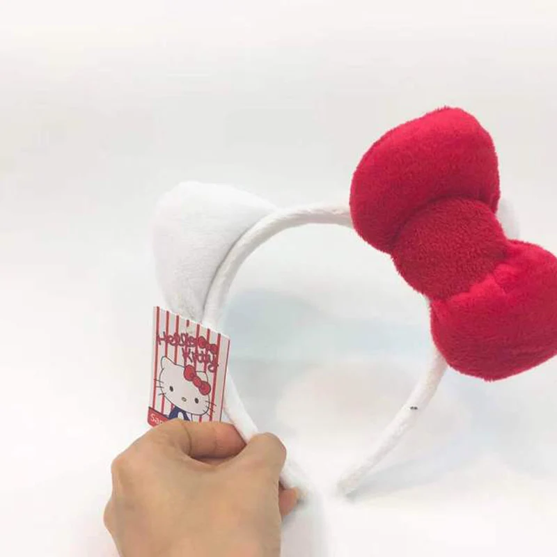 Hello kitty Принцесса наголовный обруч Мелодия милые девушки плюшевый ремешок для