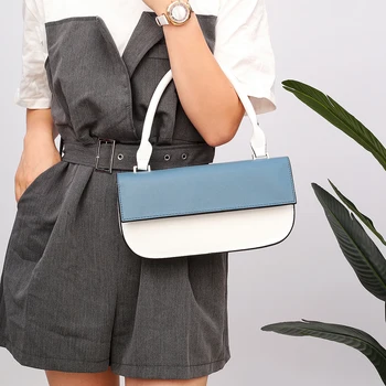 

Youth Ladies Simple Versatile Bag Women Casual Leather Handbag Purse Ladies Hit Color Travel Totes Shoulder Bag