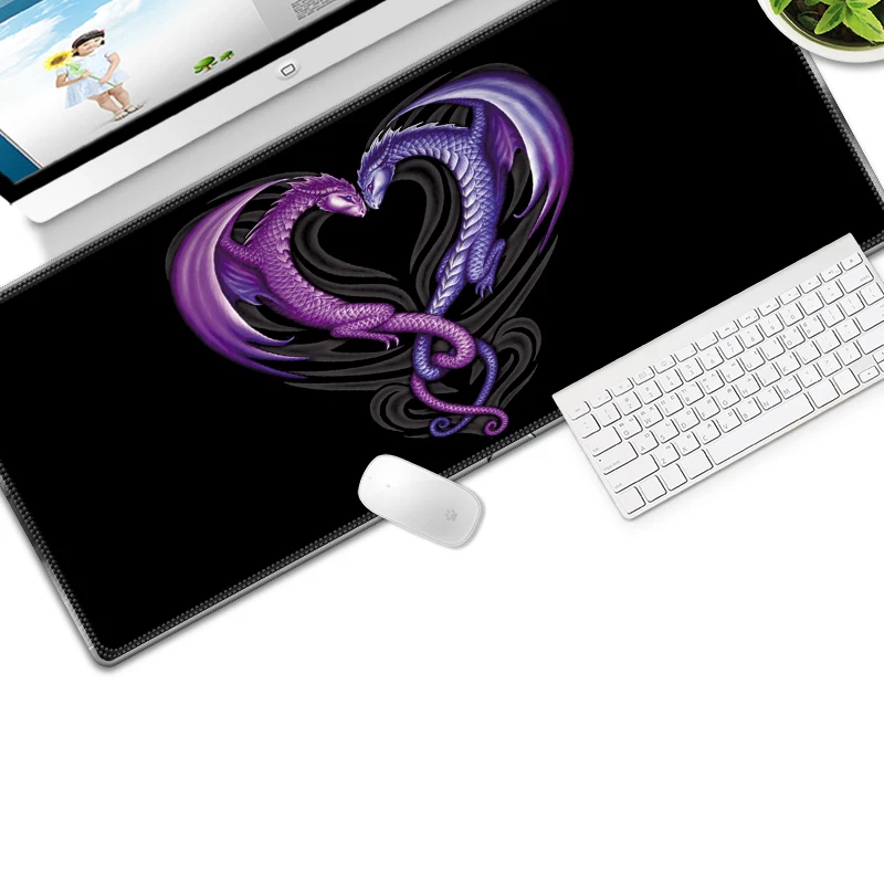  70*30cm Gaming Mouse Pad Large XL Dragon Logo Computer Mousepad XXL Rubber Desk Mat for Laptop for 