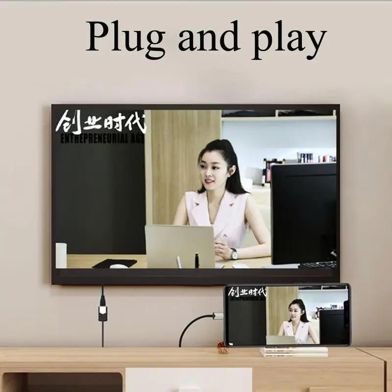 Usb type C к HDMI 1080P HD ТВ кабель адаптер для Android 4K провода шнур телефоны для samsung Аудио Видео мобильный V3O4
