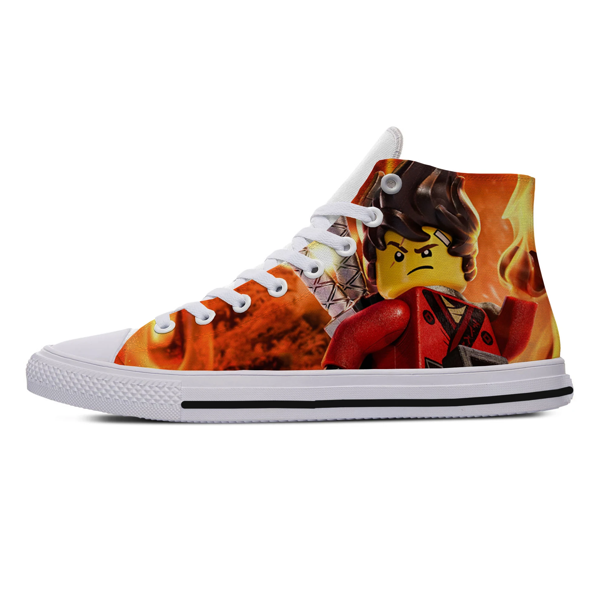 

2019 Hot Latest Shoes Legoe Ninjago cartoon Man/Woman Shoes Superhero Shoes Lightweight Breathable Fashion Top Canvas Shoes