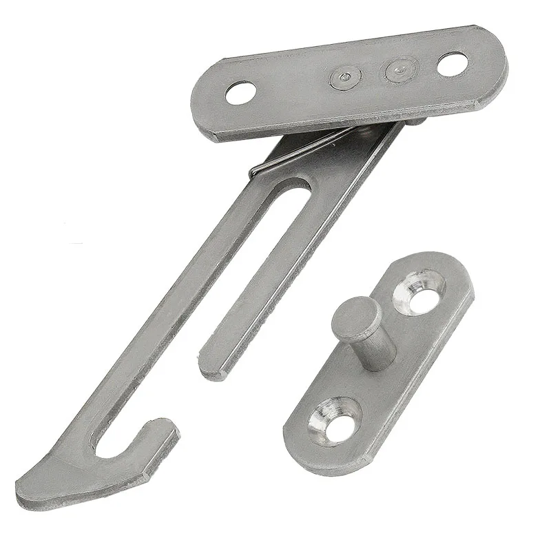 Right Window Wind Brace Hinge Glass Stopper Stainless Steel Safety Lock Buckle Sliding Door Bracket Strut Locator Hardware Part