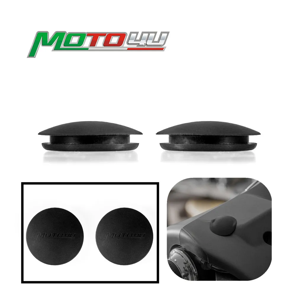 2PCSScooterRubberMirrorHolePlugmotorbikeRearviewMirrorCapFor