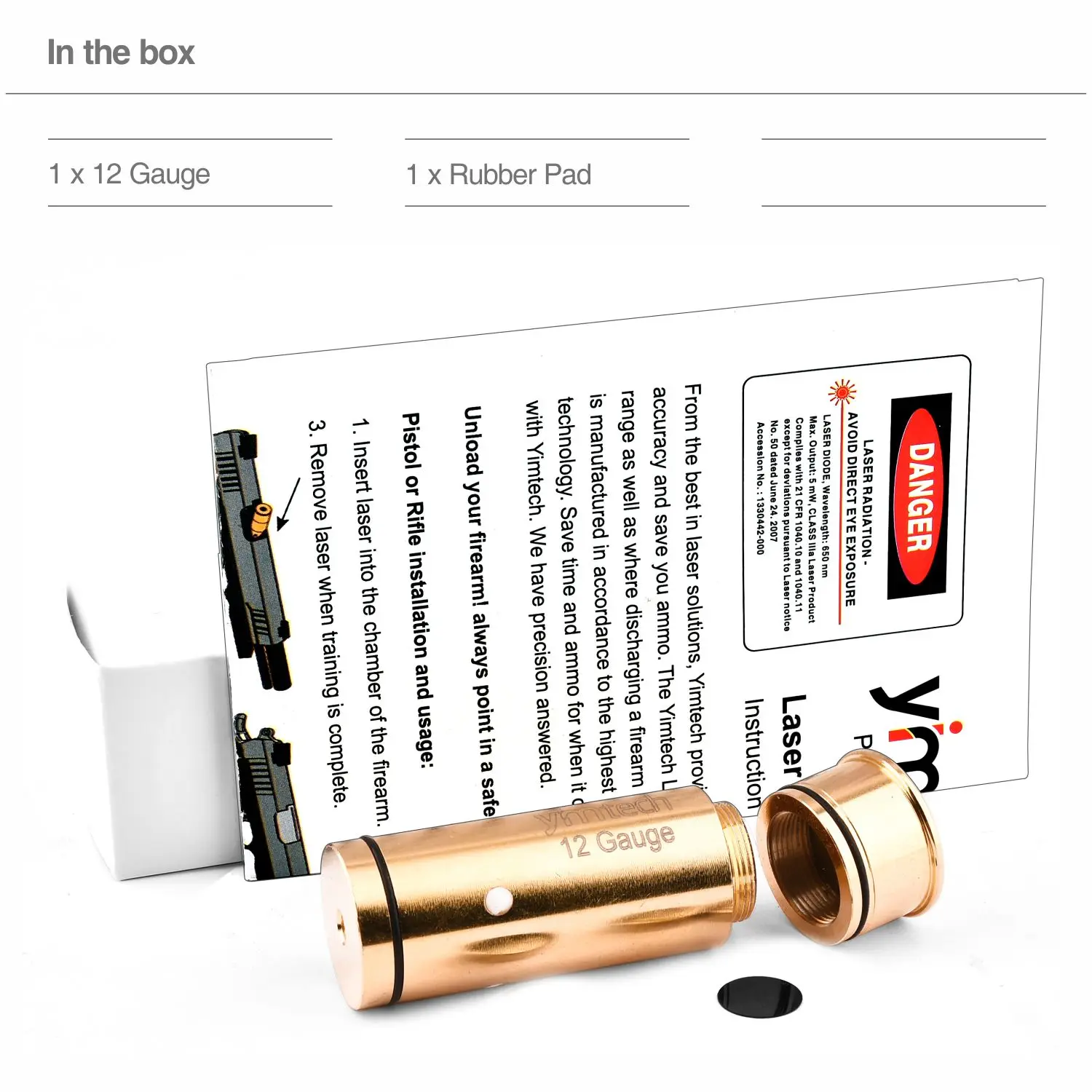 12Gauge laser bullet cartridge shotgun cartridges laser ammo, training bullet for dry fire training & shooting simulation dry fire laser trainer