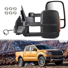 Areyourshop 1 пара выдвижные буксировочные зеркала для Ford Ranger MK PX XL XLT XLS Wildtrak 2012-ON зеркальные поворотные сигналы автомобильные запчасти