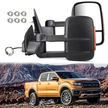 شراءAreyourshop 1 زوج للتمديد سحب مرايا لفورد رينجر MK PX XL XLT XLS Wildtrak 2012-على مرآة بدوره إشارة سيارة السيارات أجزاء