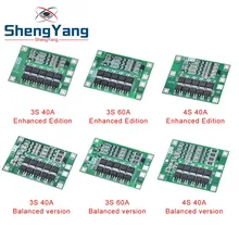 3 S/4S 40A 60A литий-ионный аккумулятор Защитная плата 18650 BMS для электродвигателя 11,1 V 12,6 V/14,8 V 16,8 V