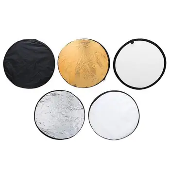 

5 in 1 Collapsible Light Round Photography Reflector for Studio Multi Photo
