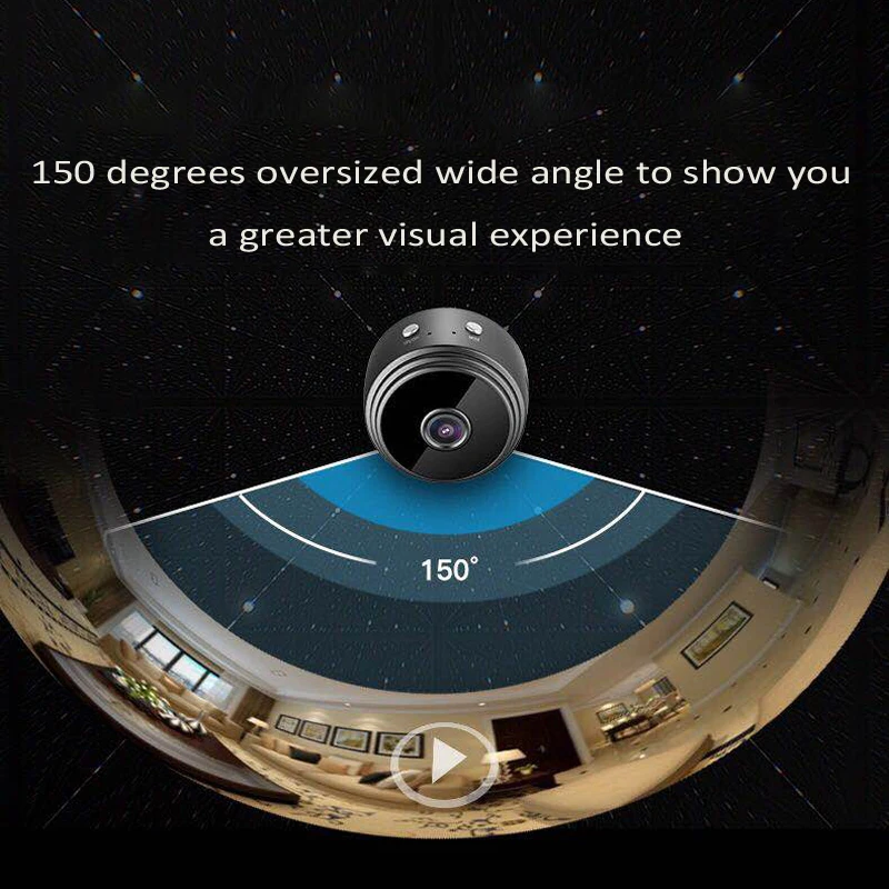 A9 WiFi мини камера беспроводная HD 1080P Портативная Домашняя безопасность Ночное Видение Няня камера с удаленным IP рекордером безопасности