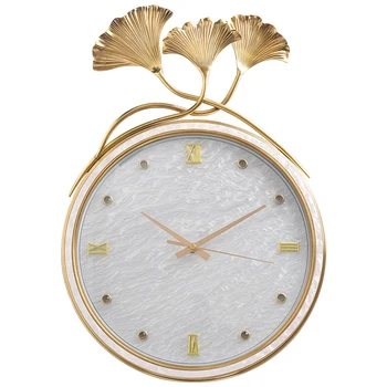 

Nordic Modern Luxury Wall Clock Metal Large Silent Gold Wall Clock Creative Electronic Grote Wandklok Wall Clocks Quartz AA50WC