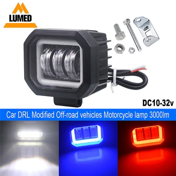 

Work Light 3.5 Inch 3.7 Inch 23W Spot Angel Eye Shrouds Driving Fog Lamp For Car Truck Motorcycle Driving Car Boat LED DC10-32V