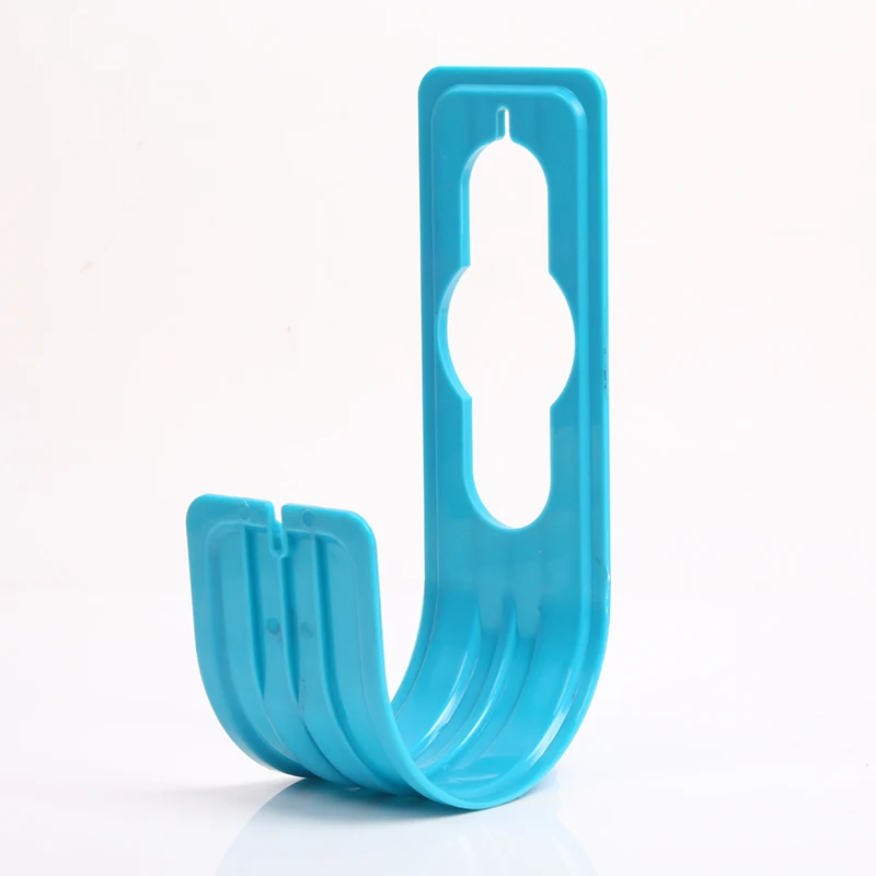 Настенный гибкий шланг Труба Держатель садовая вешалка для шланга поставка крюк - Цвет: light blue