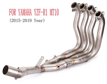 

FOR YAMAHA YZF-R1 MT10 2015-2019 Year Full Exhaust Pipe System Motorcycle Muffler Middle Front Header Tube