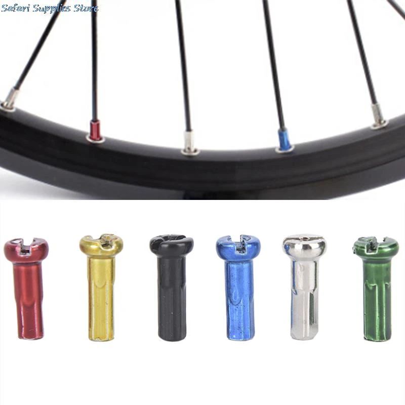 72 Pcs Multicolor Alloy Bike Wheel Spoke Nipples Mountain Bike Cycling