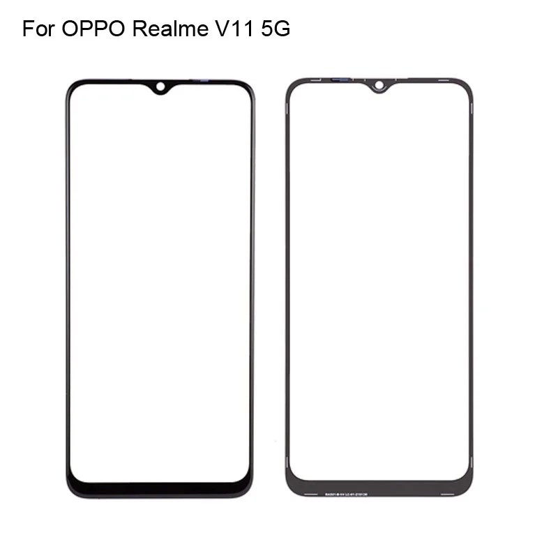 

2PCS For OPPO Realme V11 5G Front LCD Glass Lens touchscreen V 11 RMX3121 Touch screen Panel Outer Screen Glass without flex