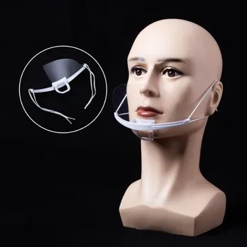 

Transparent masks Kitchen Tools For Catering Food Hotel Supermarket Cook Baking Waiter Plastic Kitchen Masks Anti Fog Saliva