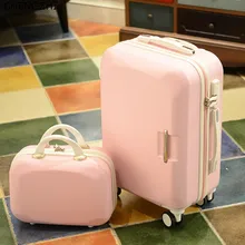 CHENGZHI 2" 22" 2" 26 дюймов женский багаж для путешествий Набор чемодан на колесиках с косметичкой женский чемодан на колесиках